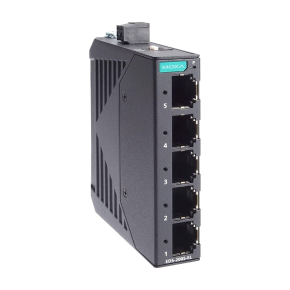 Conmutador Ethernet Moxa EDS-2005-EL Series de 5 puertos no administrado
