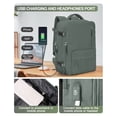 thumbnail image 4 of Mochila VGCUB Large Travel de 40 L con compartimento para portátil, color verde, 4 of 9