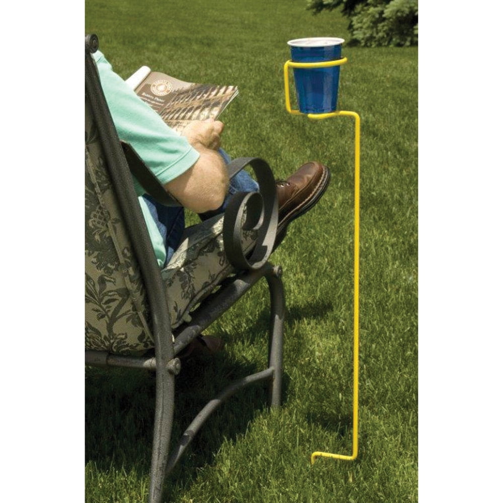 Outdoors Unlimited 82777 Standing Drink Holder Yellow