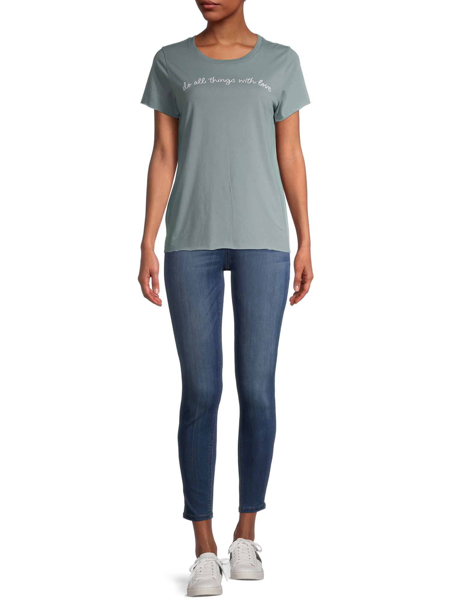 Gray by Grayson Social Women's Trendy Short Sleeve Graphic T-Shirt