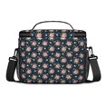 thumbnail image 3 of Lunch Box Pioneer Flower Floral Print Pattern Insulated Lunch Bag for Women Men,Medium Leakproof Lunchbox Cooler Bag Adjustable Strap,10 X 6.7 X 8 Inches, 3 of 6