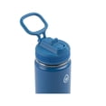 thumbnail image 4 of Set de 2 termos para botellas de acero inoxidable, 473 ml, color blanco/azul, 4 of 5