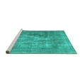 thumbnail image 2 of Ahgly Company Machine Washable Indoor Rectangle Abstract Turquoise Blue Contemporary Area Rugs, 8' x 10', 2 of 4