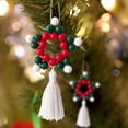 thumbnail image 4 of XWSHYW Adornos Colgantes Pentagrama Navideño, Cuentas de Madera, Joyería, Decoración Del Hogar, Colgante de Pared, Sala de Estar, Manualidades para El Hogar, 4 of 5