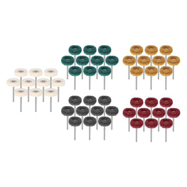50 Uds. Taladro de rueda de pulido de nailon con accesorios de pulidor de cepillo de 3mm para suministros de mármol de metales para el hogar Zulema rueda pulidora