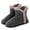 Brown, variant on Women Men Winter Knitted Boots Slippers Home Warm Fleece Booties Slipper Anti Slip House Shoes Indoor Outdoor