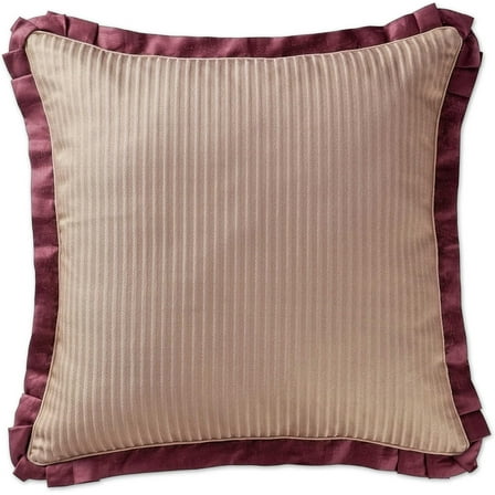 Waterford Linens Athena European Pillow Sham, Ruby
