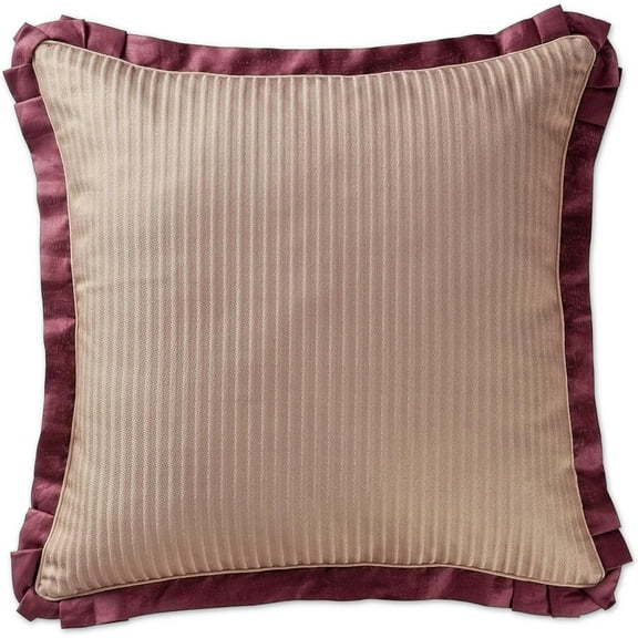 Waterford Linens Athena European Pillow Sham, Ruby