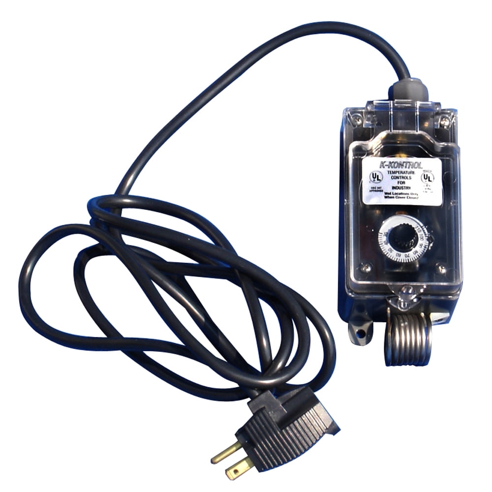Powerhouse 120V Thermostat f/Salt or Fresh Water w/Adjustable Temperature Settings (0 to 80°)