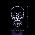 thumbnail image 6 of Northlight LED Lighted 4 Function Skull Halloween Window Decoration - 18", 6 of 10