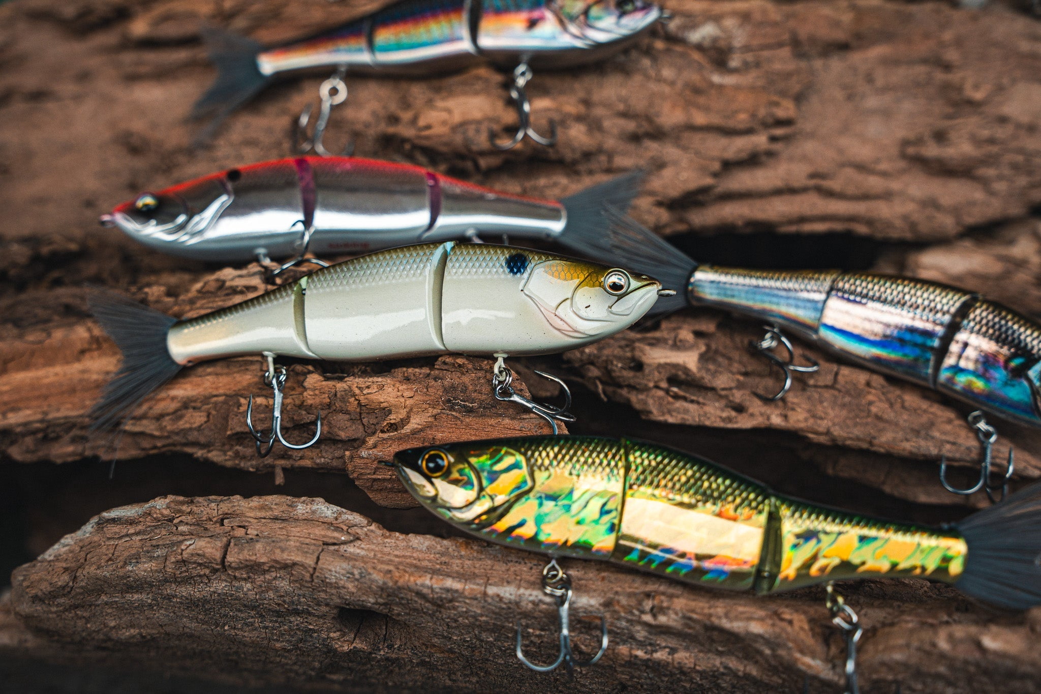 6th Sense – Speed Draw Saltwater Glide Bait, 3-Joint Swimbait for Inshore Bass Fishing Lure