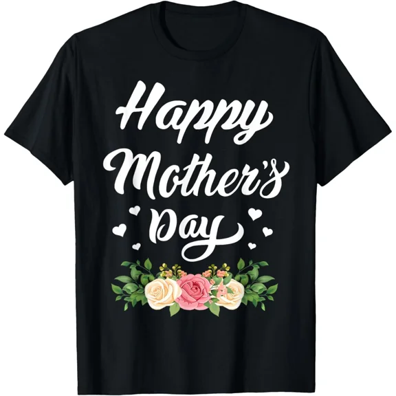 Happy Mother's Day 2024 Mom And Grandma With A Floral Design New H38697 Unisex T-Shirt, Up to 5XL Available