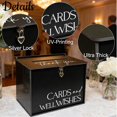 thumbnail image 6 of Large Wedding Card Box with Lock & Slot, Elegant White Wedding Card Boxes for Reception Money Gift Envelope Cards, DIY Gift Cards Box for Party Engagement Baby Bridal Shower Table Decor, 6 of 9