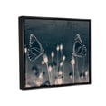 thumbnail image 3 of Stupell Industries Abstract Grey Butterflies Meadow Animals & Insects Painting Black Floater Framed Art Print Wall Art, 3 of 6