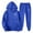 Blue, variant on Men's Casual Personalized Printed Long-sleeved Hooded Sweatshirt and Sweatpants Two-piece Set, Fleece-Lined for Winter Sports and Casual Activities,Wine,M
