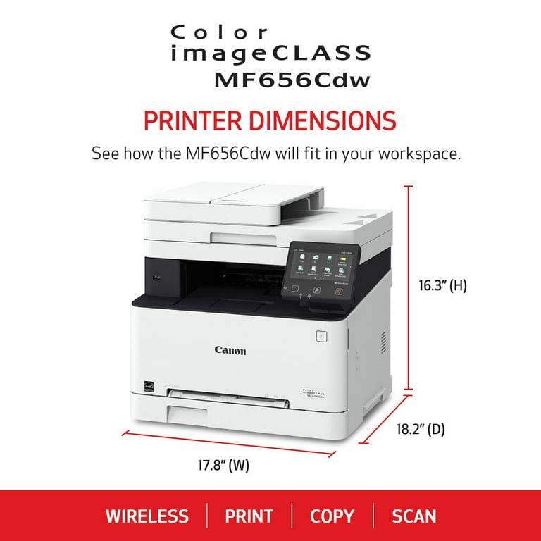 Canon MF656CDW - Print/Scan/Copy/Fax, Wireless, Mobile Ready