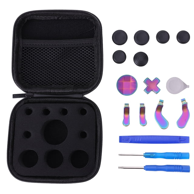 【Aurora Color】Para Xbox One Elite 2 Reemplazo Paleta Metal Mejorada Accesorio Del Kit Joystick Central Con Agarre para El Pulgar (Color)