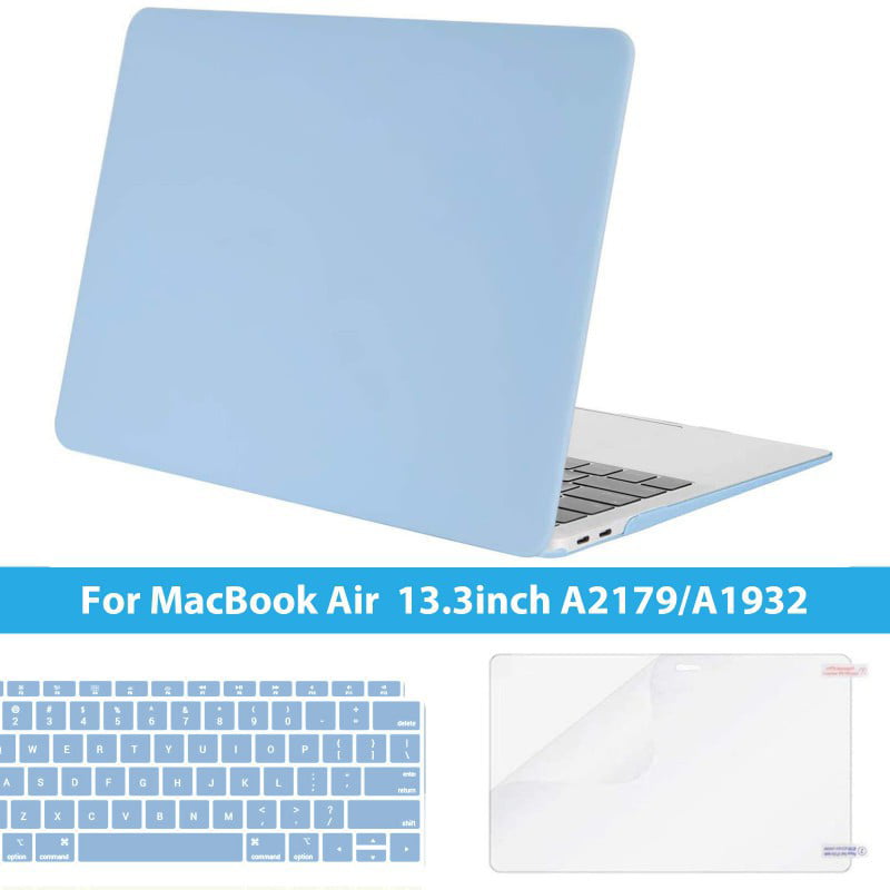 MacBook Pro Case Suitable Paper Fabric Packaging Simple MacBook Air 13 A1932 Plastic Case Keyboard Cover & Screen Protector & Keyboard Clea Touch ID