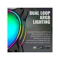 thumbnail image 2 of Cooler Master MasterFan MF120 Halo [Addressable Gen 2 RGB] - Duo-Ring 2nd Gen. ARGB Lighting 120mm PWM Fan with 24 Independently-Controlled LEDS, Absorbing Rubber Pads, PWM Static Pressure, 2 of 6