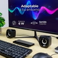thumbnail image 4 of Bocinas ACTECK ESENCE BASIC AS215 Alámbrica USB 3.5mm Iluminacion Led Negro AC-935272, 4 of 5