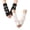 Multicolor, variant on 2PC Women's Fingerless Arm Warmers with Bow, Y2K Style Soft Knit Puff Sleeve Gloves, Cold Weather Layering Accessory for School Aesthetic and Winter Fashion Light Blue