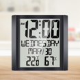 thumbnail image 2 of Multi Functional Large Screen Temperature Humidity Measurement Wall Desk Clock Wall Clock, 2 of 7