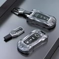 thumbnail image 4 of For Toyota Key Fob Cover, Metal Key Fob for Toyota Camry RAV4 Highlander Avalon C-HR Prius Corolla Key Cover with keychain, 4 of 13
