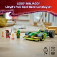 thumbnail image 4 of LEGO NINJAGO Lloyd's Pull-Back Race Car Toy - Building Toy for Pretend Play for Boys and Girls, Ages 7+ - Toy Car for Kids with 2 Minifigures - Gift Idea for Birthdays - 71828, 4 of 8