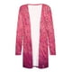 thumbnail image 4 of ICHUANYI Clearance Women's Long Sleeve Printing Casual Tops Blouse With Pocket Cardigan(Hot Pink, XL) ICHUANYI WER2023081504827, 4 of 5
