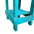thumbnail image 4 of del Hutson Designs Reclaimed Wood Farmhouse Slim End Side Table, Turquoise, 4 of 12