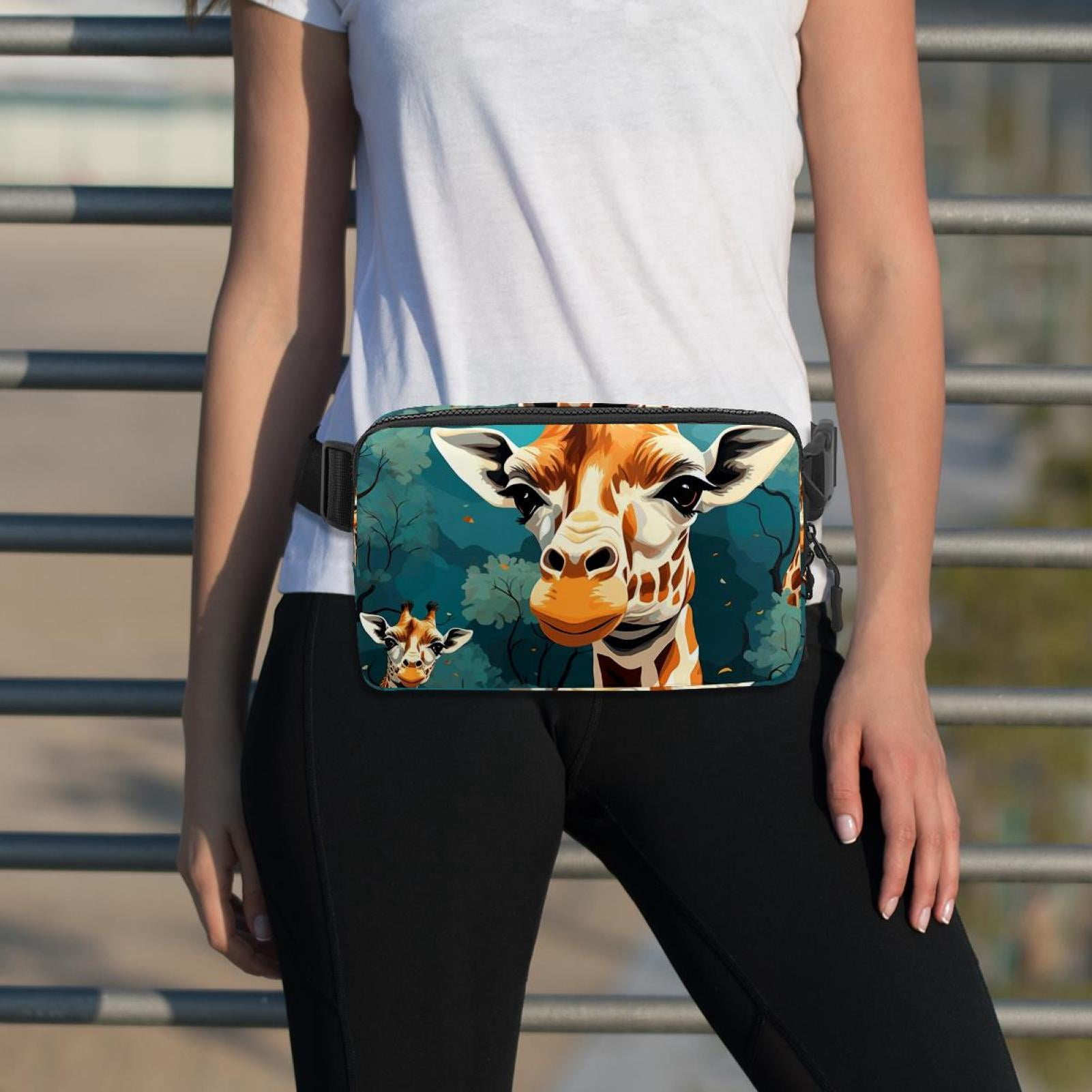 Giraffe Adjustable Lightweight Running Belt Waist Bag with Extension Strap for Unisex