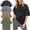 black_grey_khaki_army, variant on 4 Pack Women's Oversized T-Shirts Acid Wash Boyfriend Cotton Tee Shirt Loose Fit Vintage Unisex Streetwear Tops