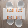 thumbnail image 5 of Ambesonne Oriental Place Mats Set of 4, Folk Style Hand Pattern, Standard Size, Orange Yellow and White, 5 of 5