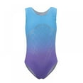 thumbnail image 1 of SYNPOS Girls Gymnastics Leotards Sparkle Colorful Dance Clothes Gradient Embroidery Athletic Leotards 5-14 Years, 1 of 12