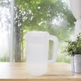 thumbnail image 4 of 2500ml Transparent Plastic Measuring Pitcher Milk Tea Pot Cold Water Kettle for Storing and Serving Beverage (White), 4 of 8