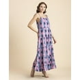 thumbnail image 3 of Moomaya Printed Tiered Dress For Women, Tie Dye Spaghetti Strap Shoulder Dresses, 3 of 9