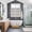 Black, variant on Blue Leaves Kitchen Curtains Window Panels, Modern Minimalist Leaf Botanical Vintage Insulated Window Treatment Curtain, Grommet Curtains for Bedroom/Living Room/Bathroom, 2 Piece 52"Wx84"L
