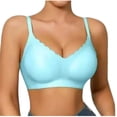 thumbnail image 2 of Wireless Bra for Women, Seamless Everyday Bra No Underwire Daily Wear with Adjustable Straps Breathable, Wirefree Bra Full Coverage for Home Relaxation, Lounging, Light Activity, 2 of 5