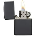 thumbnail image 3 of Zippo Lighter - Personalized Custom Message Engrave on Black Matte Zippo Windproof Lighter #218, 3 of 7