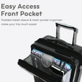 thumbnail image 2 of J World Cue Polycarbonate Carry-On with front pocket for Travel, 2 of 6