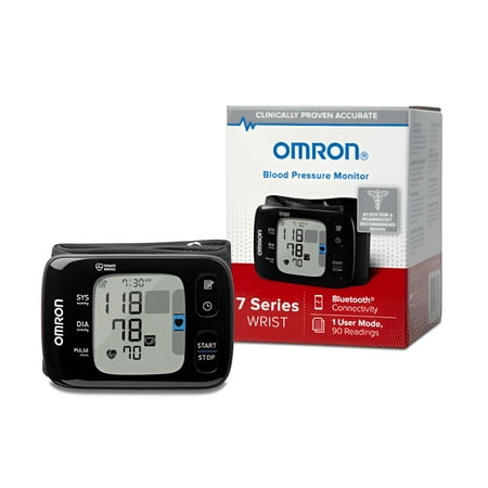 Omron 7 Series Wireless Wrist Blood Pressure Monitor, 3.6'' x 0.5'' x 2.5'' - 73BP6350
