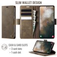 thumbnail image 3 of CaseMe Calf Leather Lining Microfibre Wallet Case for Samsung Galaxy S26 Ultra 5G 6.9" with RFID Blocking,Magnetic Closure,Card Slots,Cash Slot,Kickstand,Shockproof Flip Folio Protective Phone Case, 3 of 10