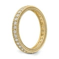 thumbnail image 5 of 14k Yellow Gold Round Diamond Eternity Wedding Band Milgrain Edge Ring Size 7.5 - 3/4 Ct., 5 of 5