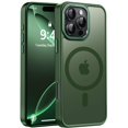 thumbnail image 1 of Funda de teléfono Newfuture diseñada para iPhone 16 Pro, color verde oscuro, 1 of 7