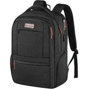 KROSER Laptop Backpack For 15.6" Laptop Computer Backpack Travel Business Bag With USB Charging PORT- Black
