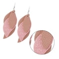 thumbnail image 1 of YSNOOWE 1Par Pendientes Colgantes De Cuero Rosa Con Lentejuelas Para Fiesta Y Uso Diario, 1 of 8