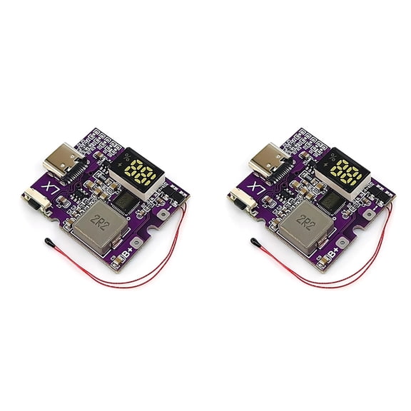 2X 22.5W Power Bank Bidirectional Fast Charging Mobile Power Module for Lithium Battery Charger Support PD/QC, Type-C