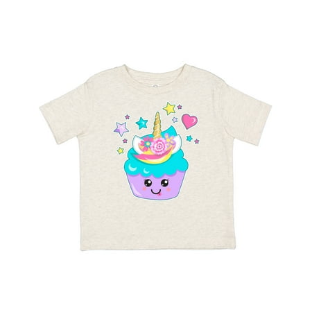 

Inktastic Unicorn Cupcake with Flowers Gift Toddler Boy or Toddler Girl T-Shirt