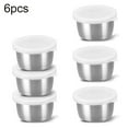 thumbnail image 1 of Stainless Steel Mixing Bowls Food Storage Containers Set Airtight Lids, 1 of 9