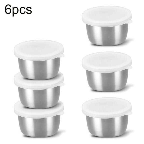 Stainless Steel Mixing Bowls Food Storage Containers Set Airtight Lids